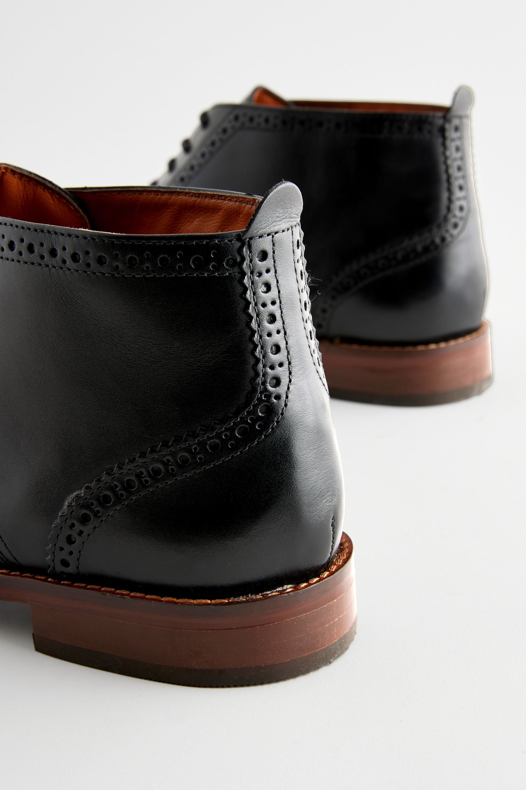 Black brogues boots mens top