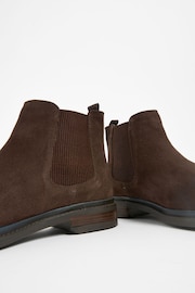 Brown Suede Chelsea Boots - Image 5 of 6