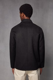 Black Premium Soft Touch Wool Rich Shacket - Image 4 of 16