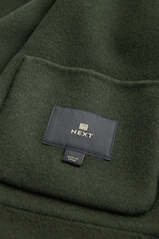 Khaki Green Premium Soft Touch Wool Rich Shacket - Image 8 of 9