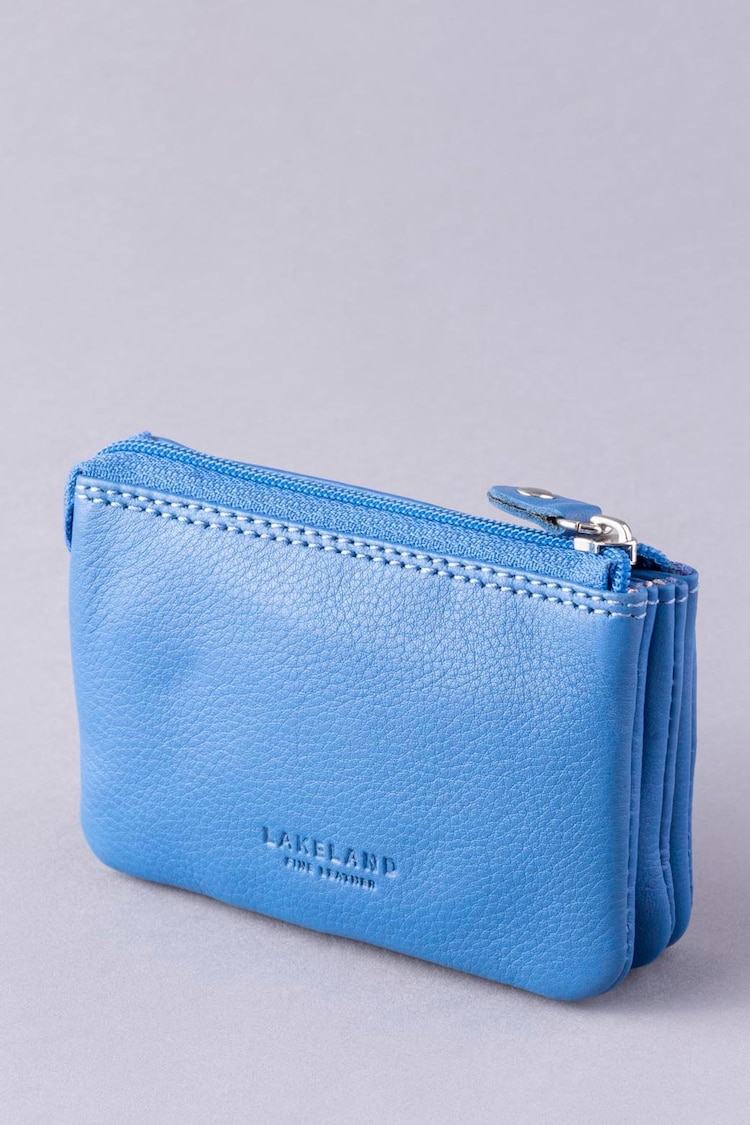 Lakeland Leather Blue Protected Leather Coin Purse - Image 2 of 4