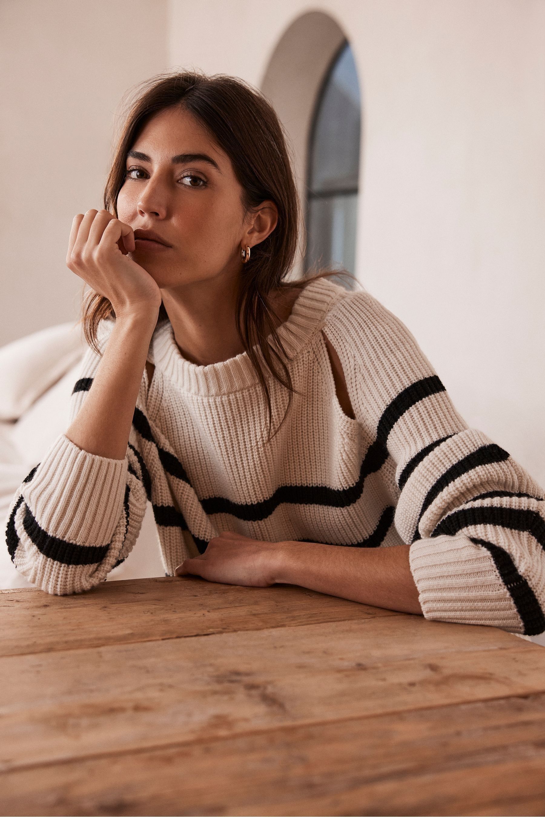 Mint velvet stripe jumper top