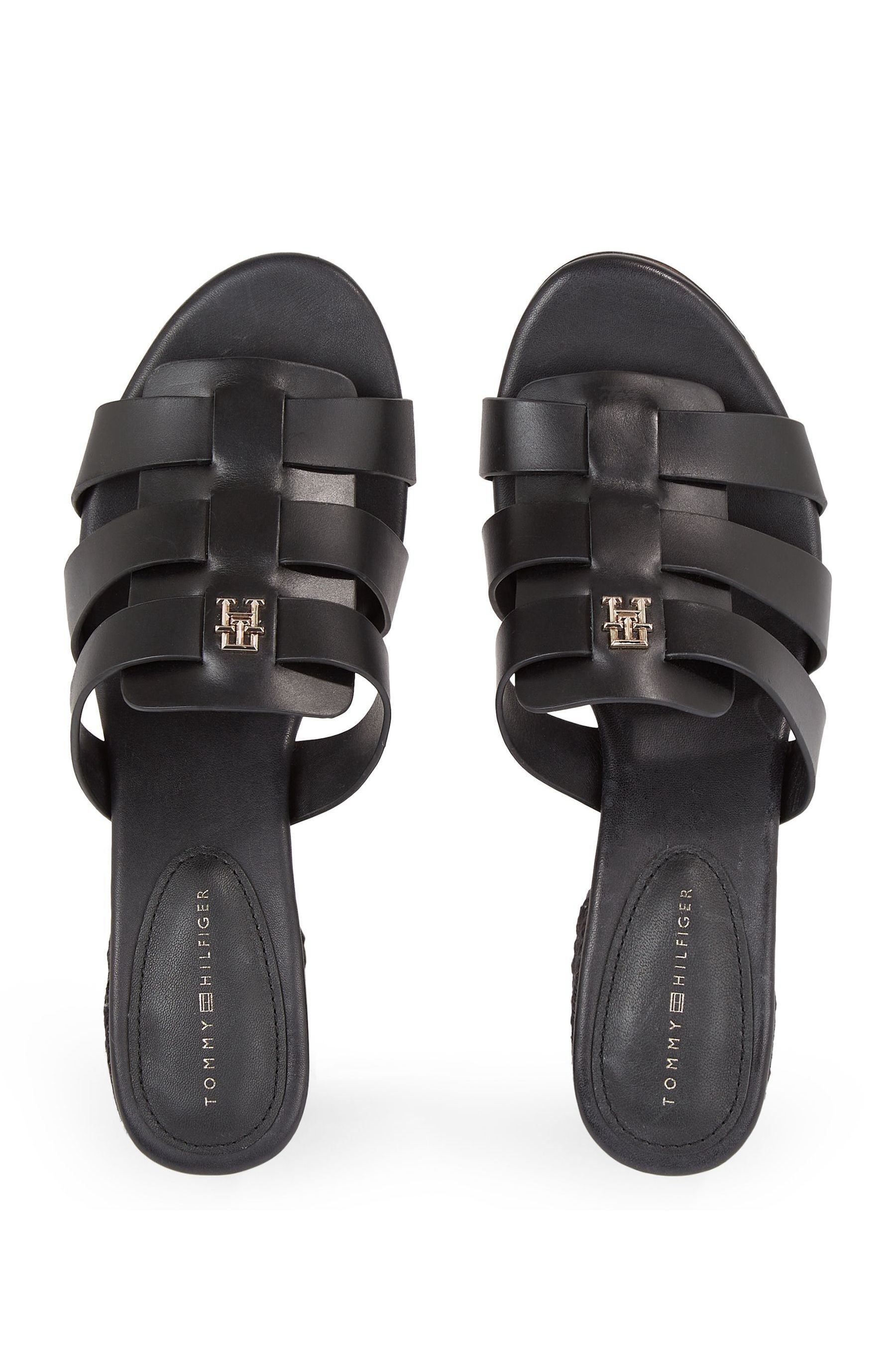 Buy Tommy Hilfiger Black Block Mid Heel Sandals from Next Canada
