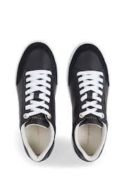 Tommy Hilfiger Black Monogram Print Sneakers - Image 3 of 4