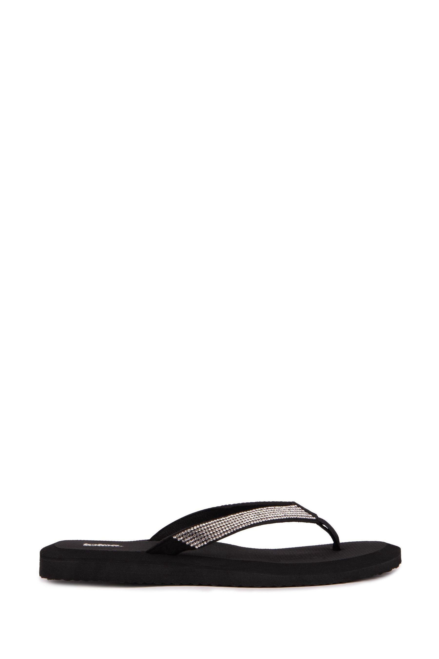 Black beaded flip flops new arrivals