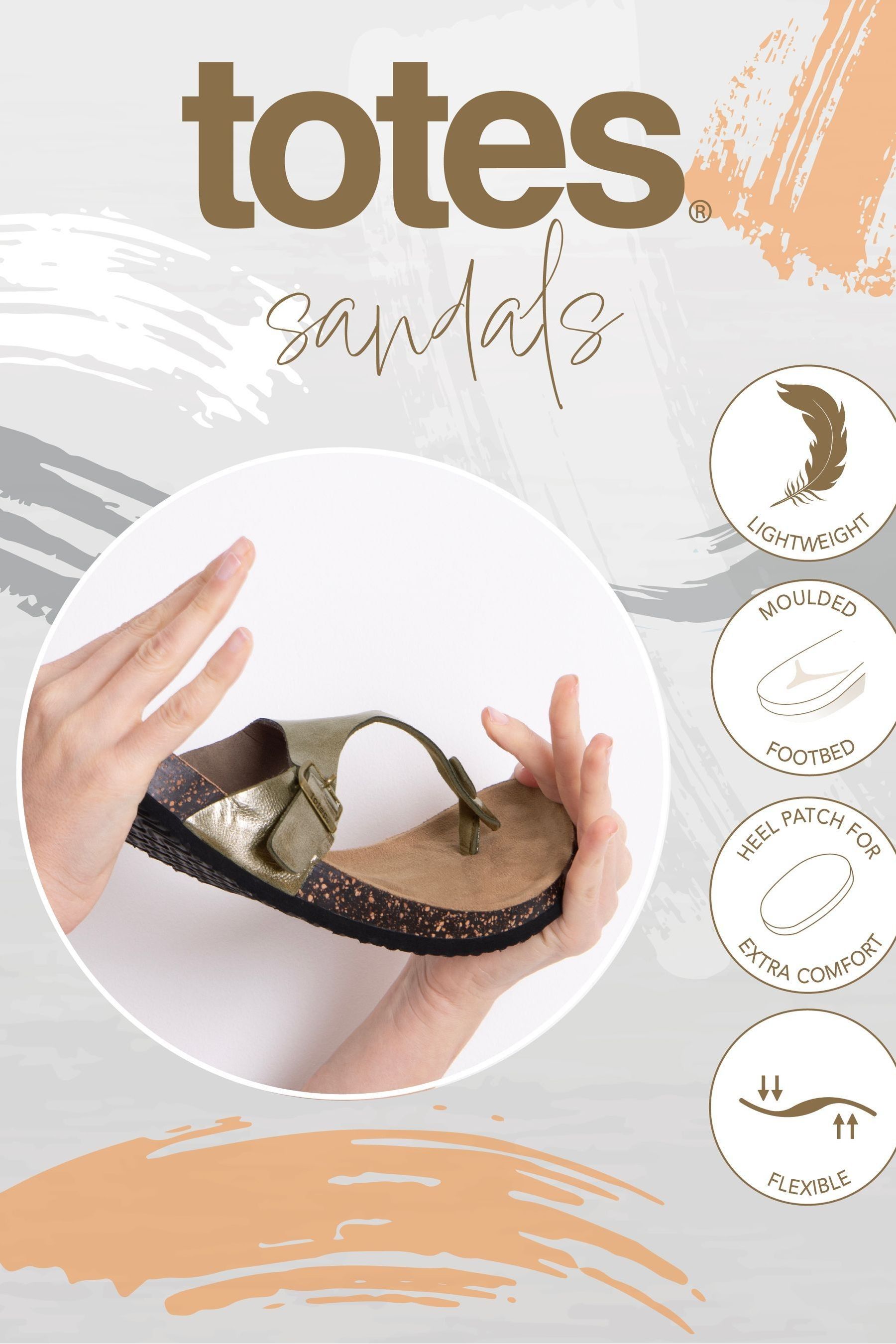 Ladies toe post sandals hotsell