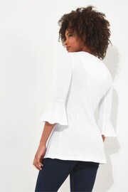 Joe Browns White Flared Sleeve Pintuck Tunic Top - Image 2 of 2