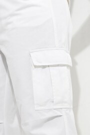 Joe Browns White Relaxed Fit Cargo Trousers - Image 4 of 5