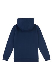 Ben Sherman Small Boys Blue Script Hoodie - Image 2 of 3