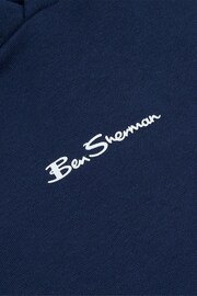 Ben Sherman Small Boys Blue Script Hoodie - Image 3 of 3