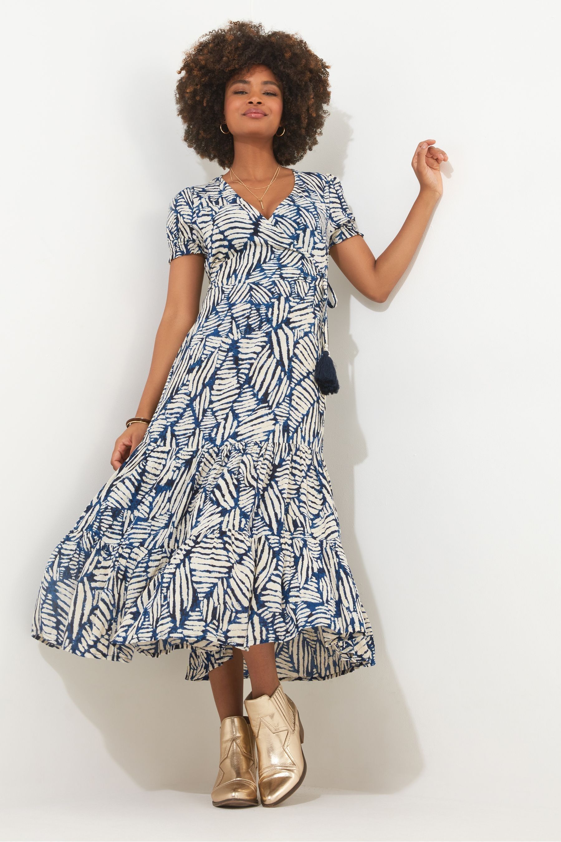 Fern print dress store