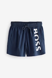 BOSS Blue Octopus Swim Shorts - Image 4 of 4