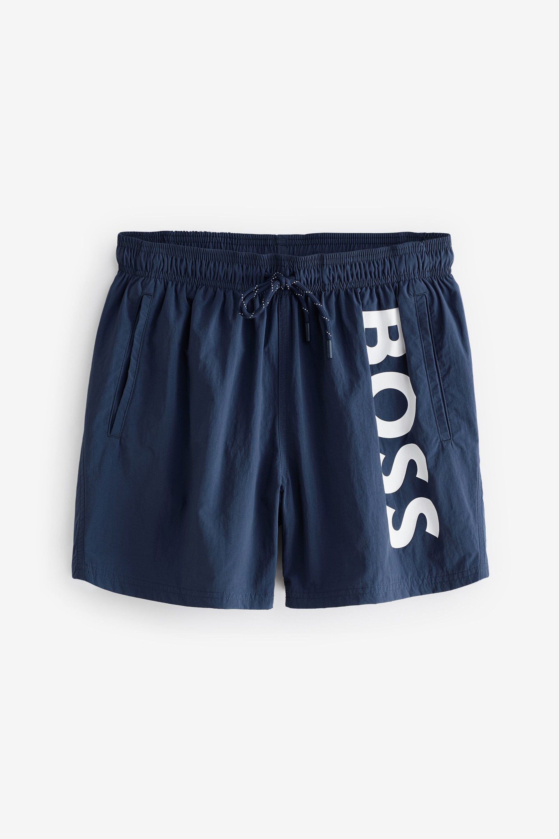 BOSS Blue Octopus Swim Shorts - Image 4 of 4