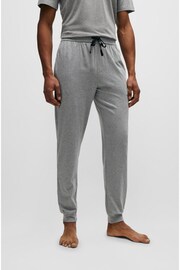 BOSS Grey Stretch Cotton Jersey Joggers - Image 1 of 5