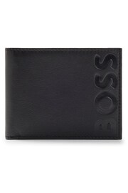 BOSS Black Embossed Logo Wallet in Grained Leather - Image 1 of 4