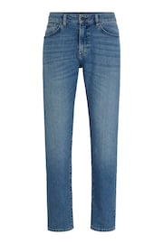 BOSS Blue Regular Fit Taper Comfort Stretch Denim Jeans - Image 5 of 5
