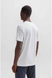 BOSS White Contrast-Logo T-Shirt - Image 2 of 5