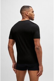 BOSS Black V-Neck Cotton Jersey T-Shirts 3 Pack - Image 2 of 5