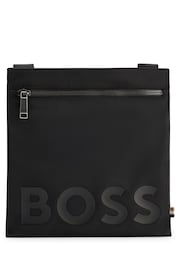 BOSS Black Logo-Detail Envelope Bag In Recycled Material - Image 3 of 7