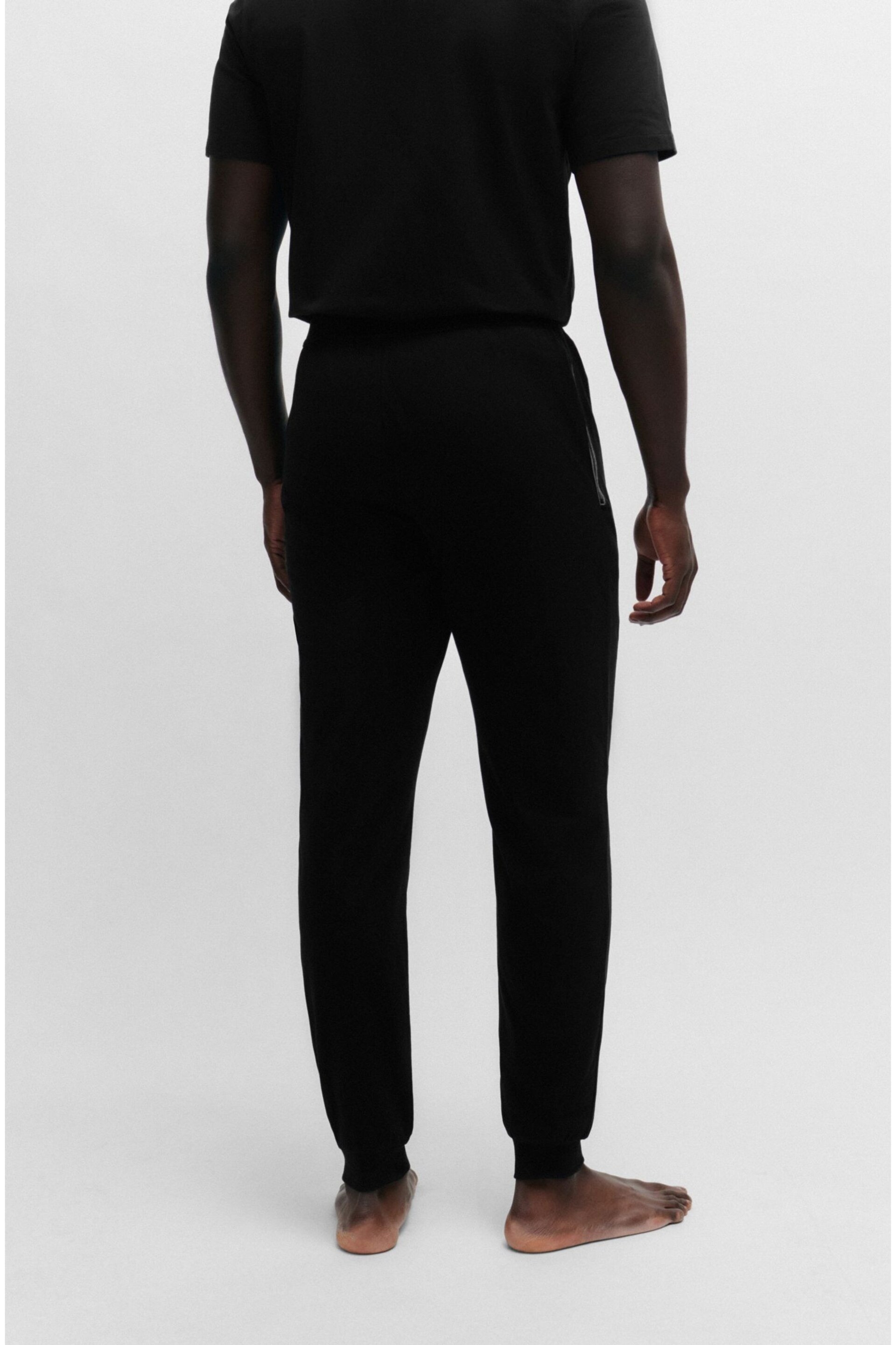 BOSS Black Logo-Detail Joggers In Stretch Cotton - Image 2 of 5