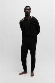 BOSS Black Logo-Detail Joggers In Stretch Cotton - Image 3 of 5