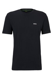 BOSS Navy Contrast-Logo T-Shirt - Image 5 of 5