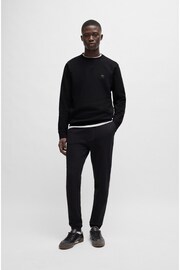 BOSS Black Cotton Terry Relaxed Fit Sweatshirt - Image 4 of 5