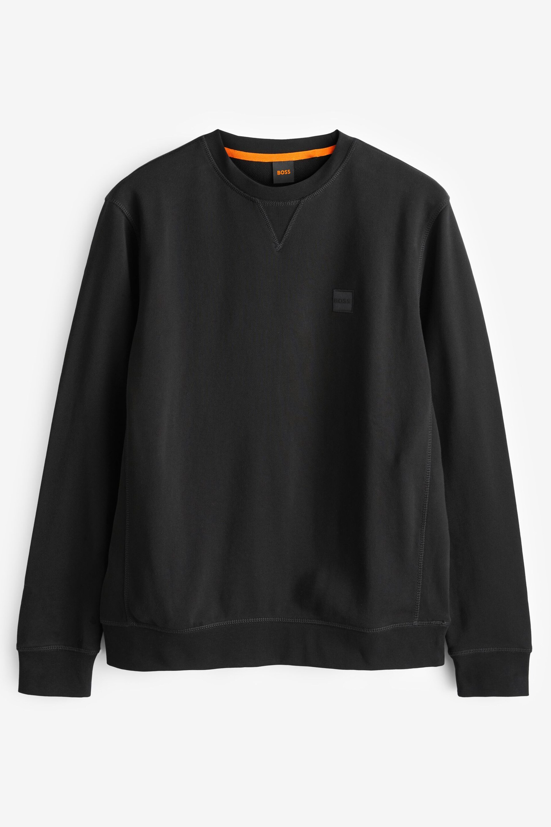 BOSS Black Cotton Terry Relaxed Fit Sweatshirt - Image 5 of 5