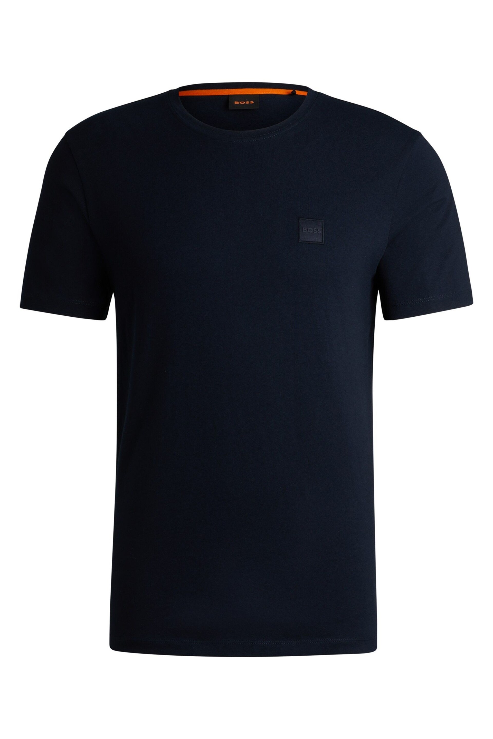 BOSS Dark Blue Relaxed Fit Box Logo T-Shirt - Image 5 of 5