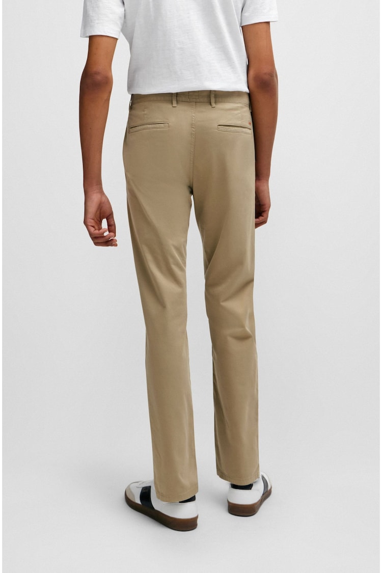 BOSS Natural Slim Fit Stretch Cotton Trousers - Image 2 of 5