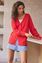 Red Knitted Cardigan - Image 2 of 7