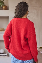 Red Knitted Cardigan - Image 4 of 7