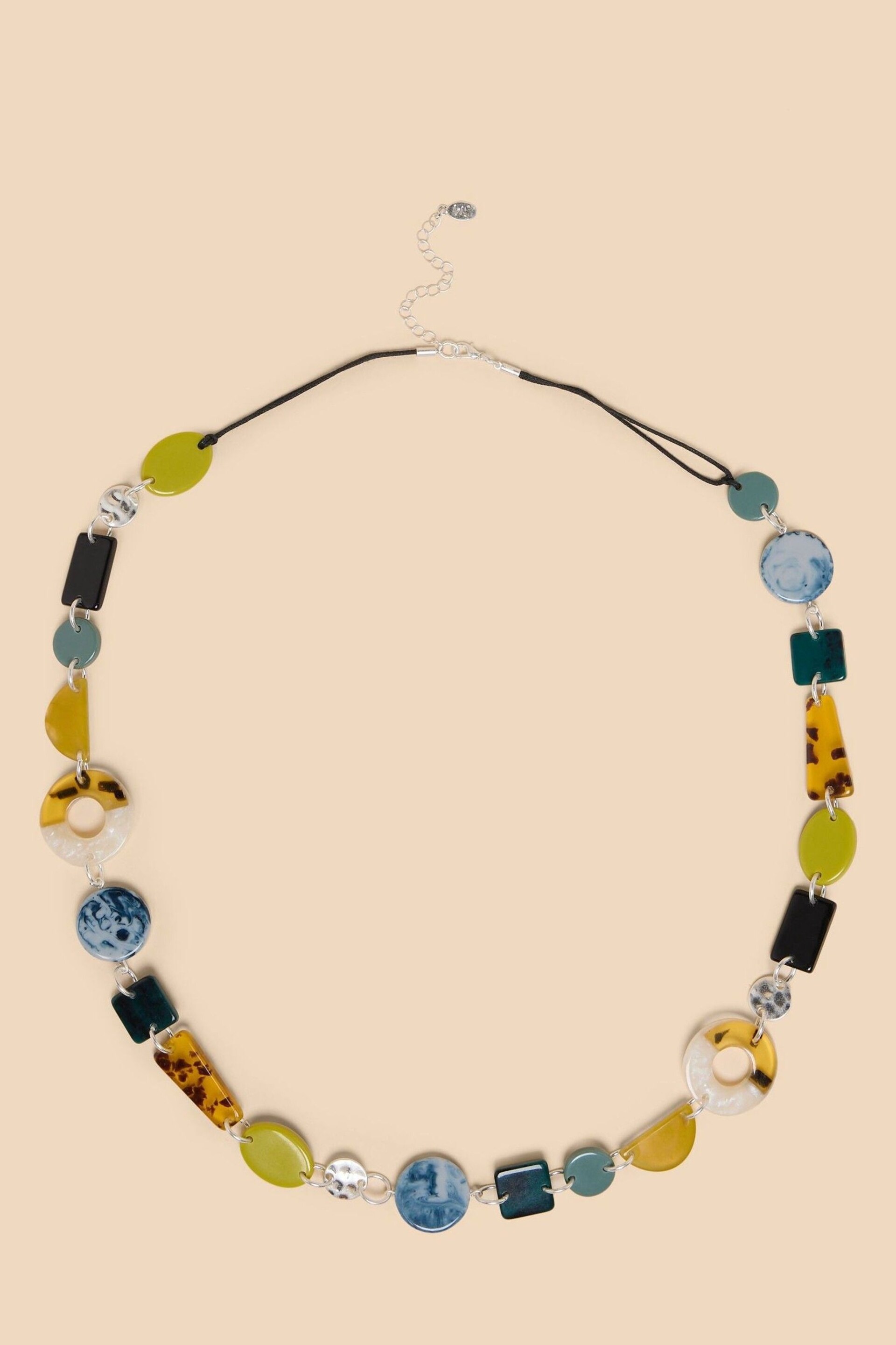 White Stuff Yellow Eden Resin Station Necklace - Image 1 of 2