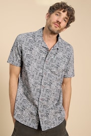 White Stuff Blue Waves Printed Shirt - Image 1 of 7