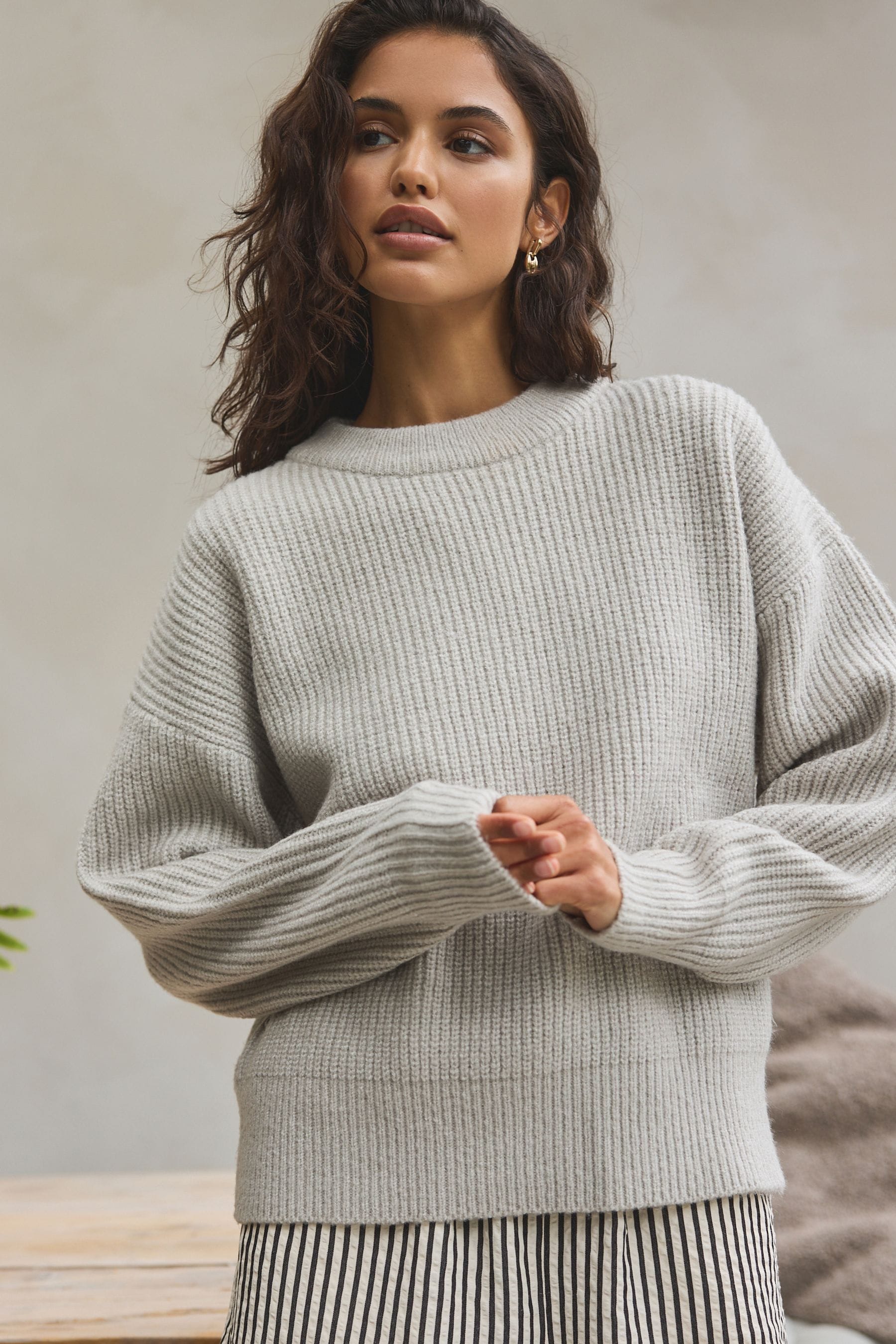 Buy Grey Knit Jumper from the Next UK online shop
