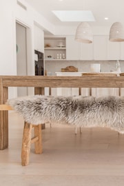 Naturally Sheepskins Silver Grey Double Sheepskin Rug - Image 1 of 5