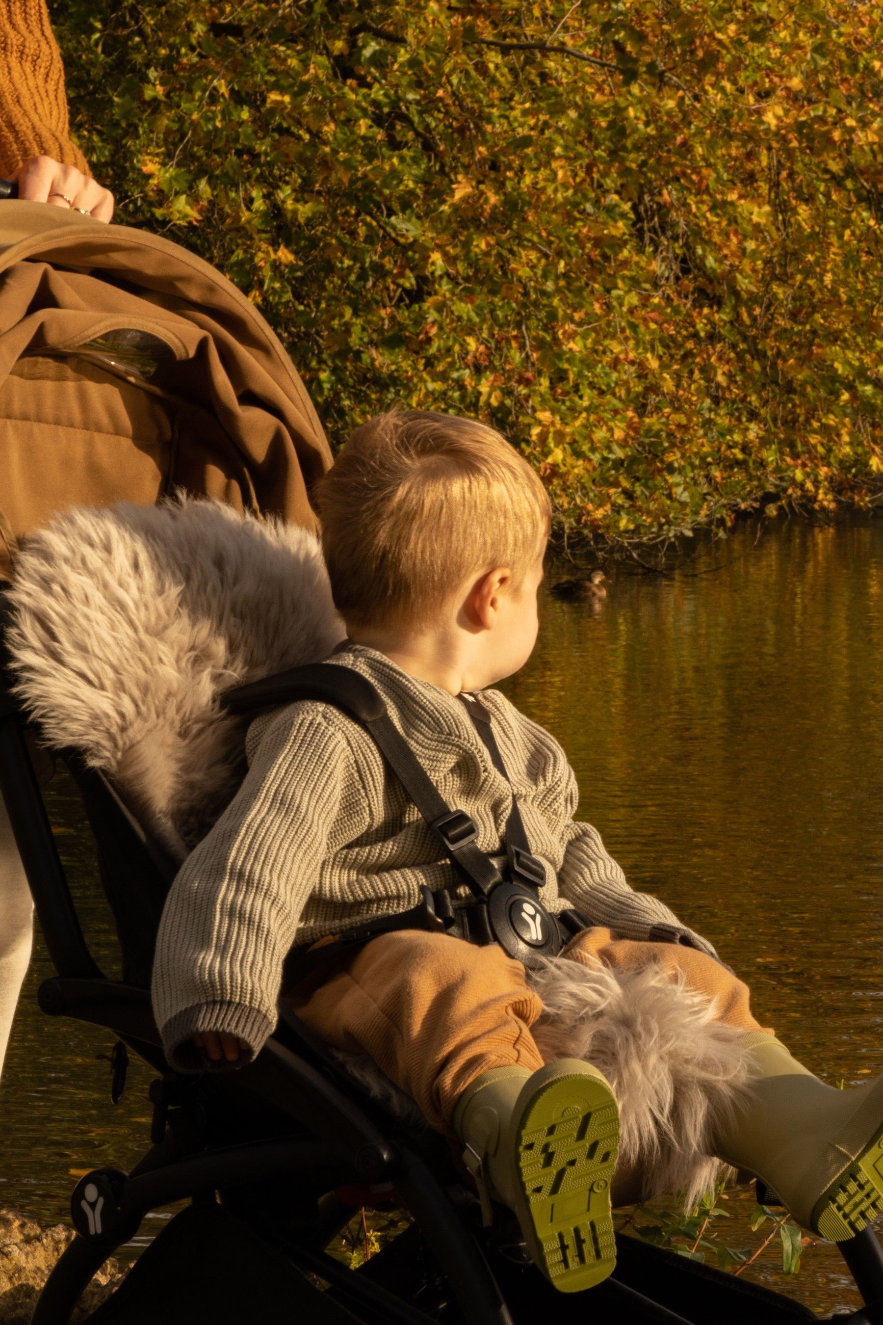 Grey sheepskin pram liner deals