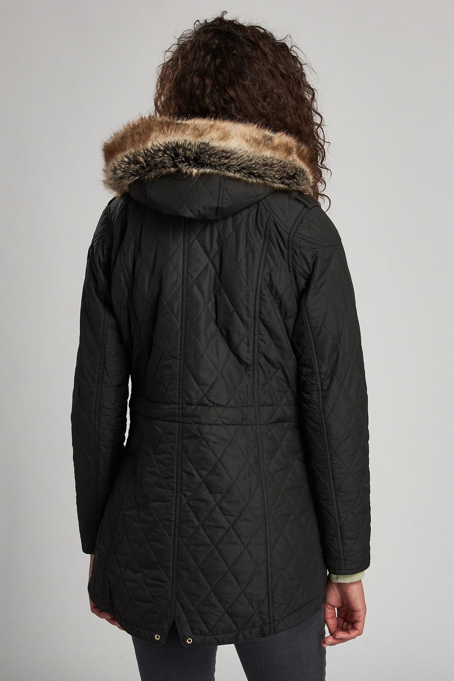 Barbour enduro quilted jacket black top