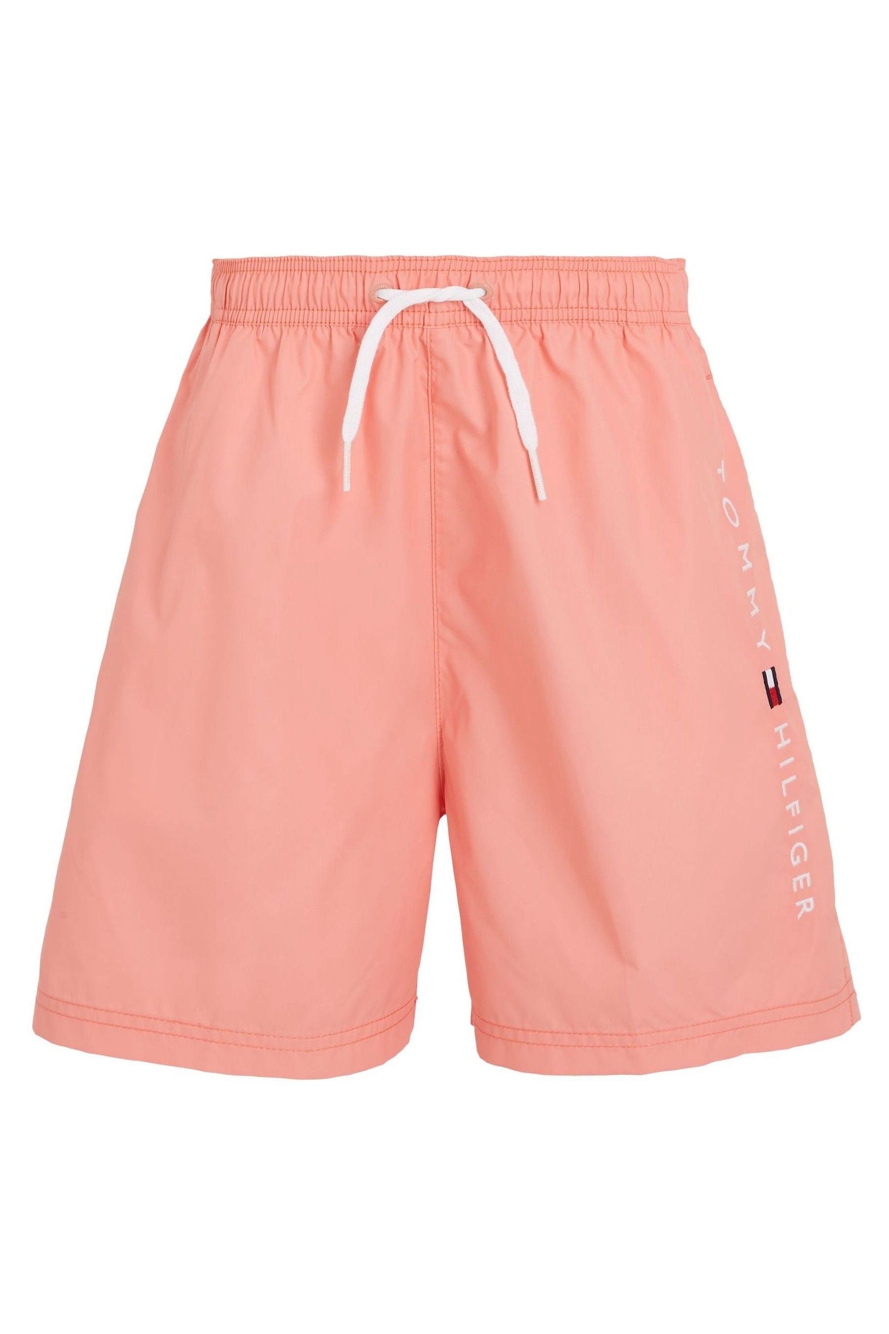Buy Tommy Hilfiger Pink Medium Drawstring Swim Shorts from Next Luxembourg