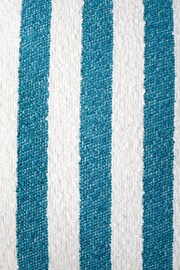 Catherine Lansfield Teal Boucle Stripe Cushion - Image 3 of 5