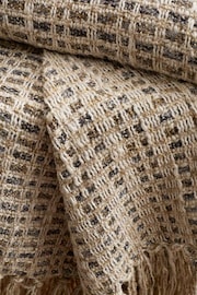 Bianca Natural Amble Linen Blend Woven Throw - Image 2 of 4