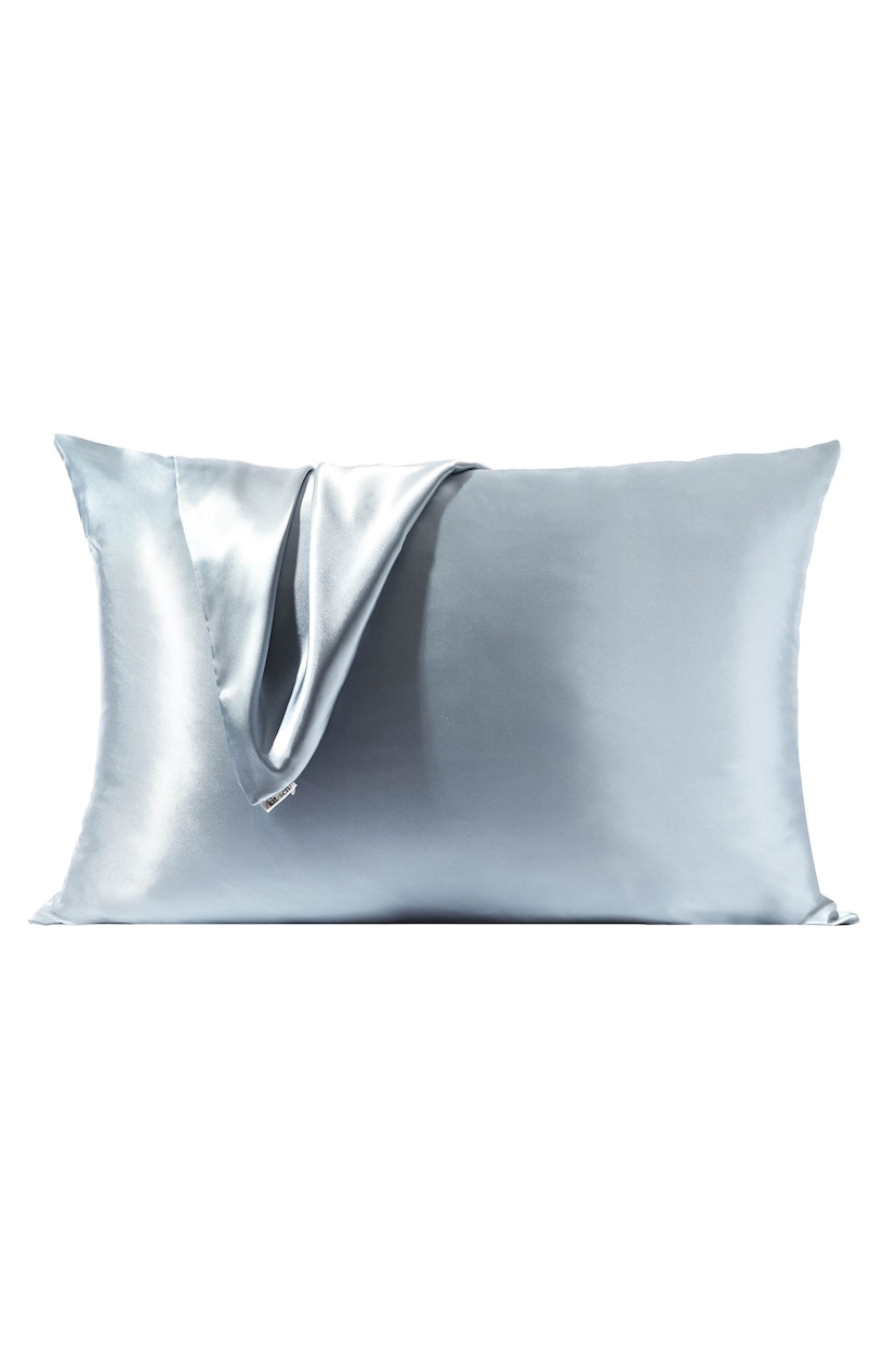 Kitsch Hazel Blue Satin Pillowcase - Image 3 of 5