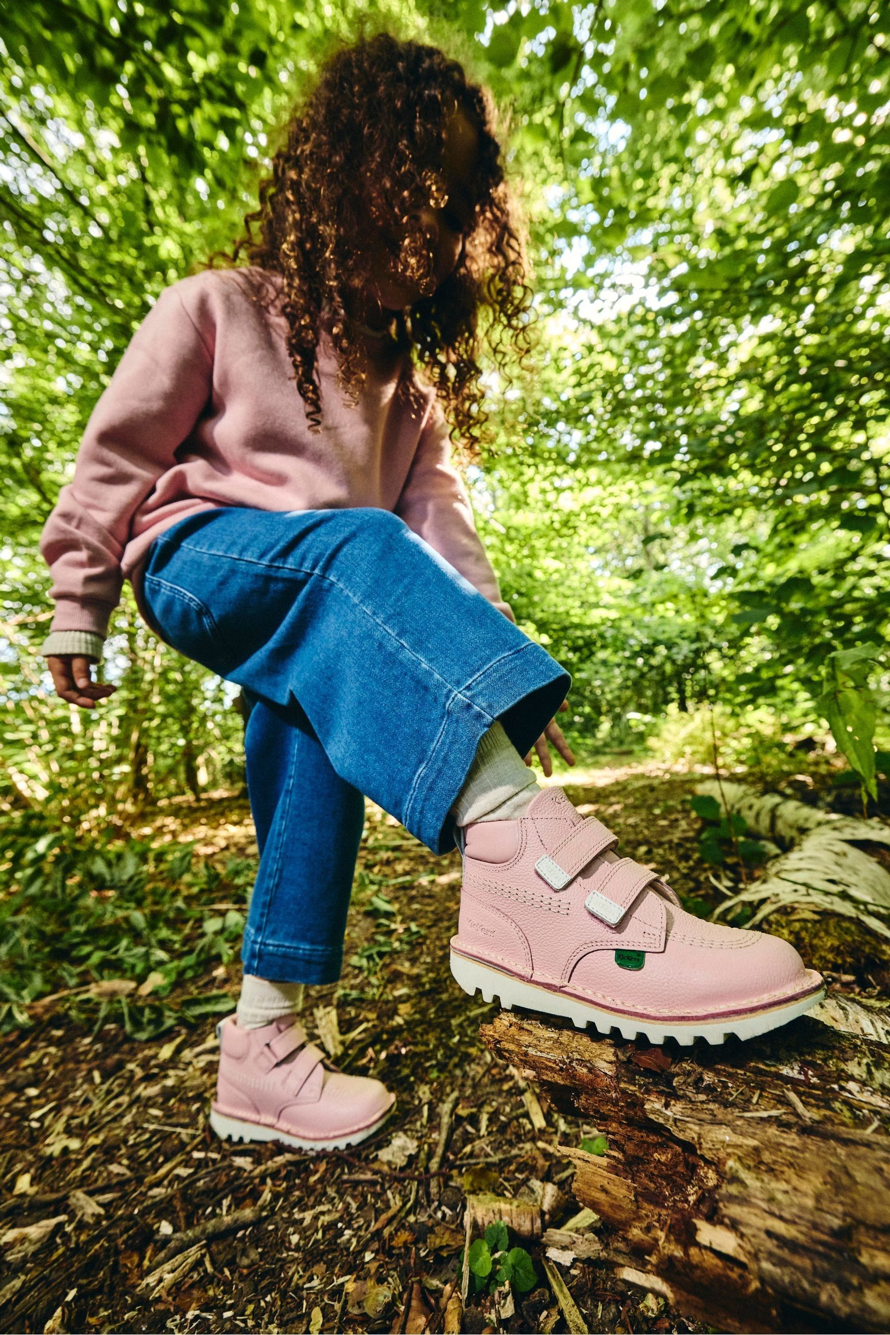 Buy Kickers Light Pink Hi Roll Light Infant Shoes from Next Canada