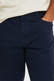 Threadbare Blue Drawcord Chino Trousers With Stretch - Image 4 of 4