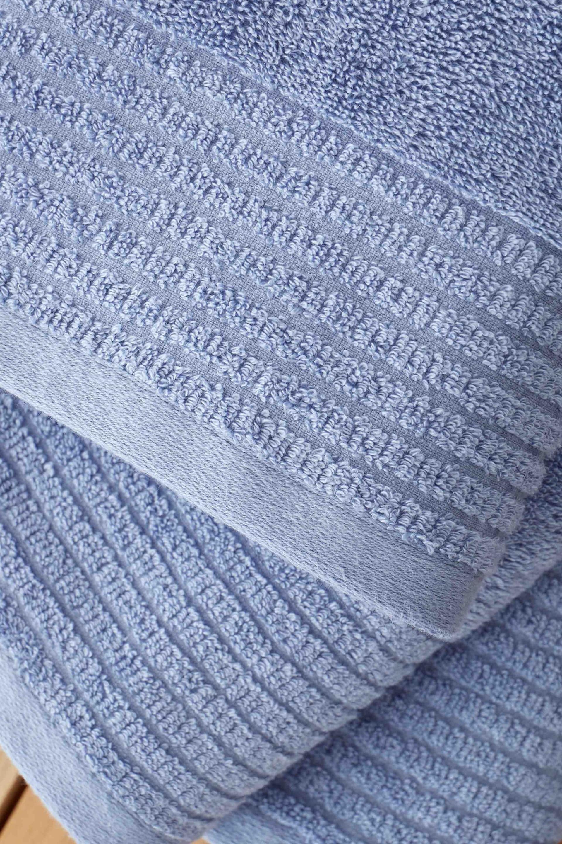 Bianca Blue Egyptian Cotton Towel - Image 4 of 4