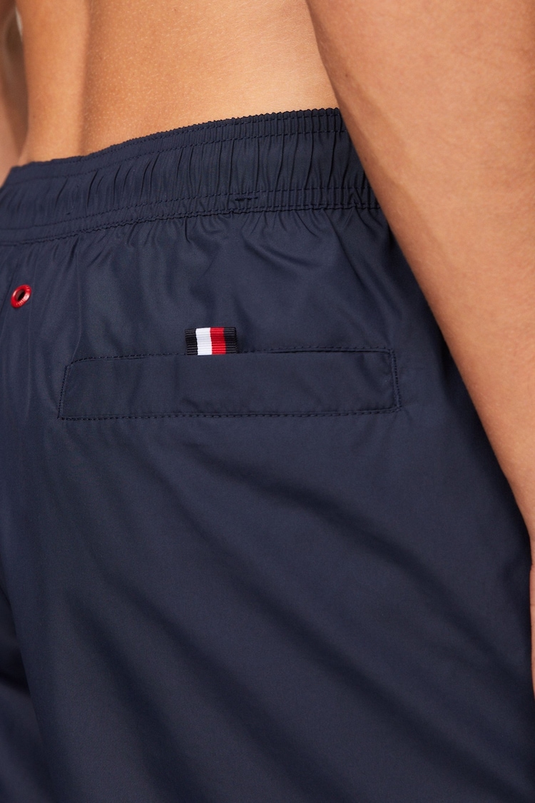 Tommy Hilfiger White/Red Medium Logo Drawstring Swim Shorts - Image 2 of 6