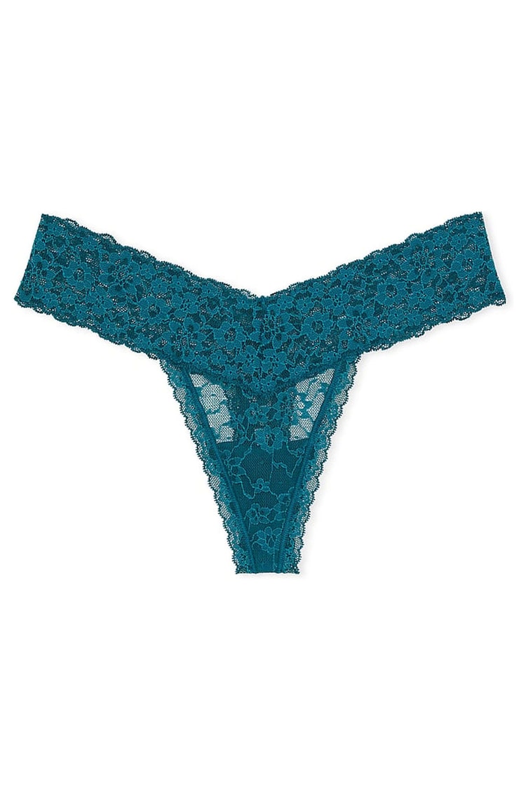 Victoria's Secret Dark And Stormy Blue Thong Knickers - Image 3 of 3