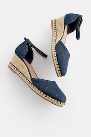 Denim Extra Wide Fit Forever Comfort® Closed Toe Wedges - Image 4 of 4