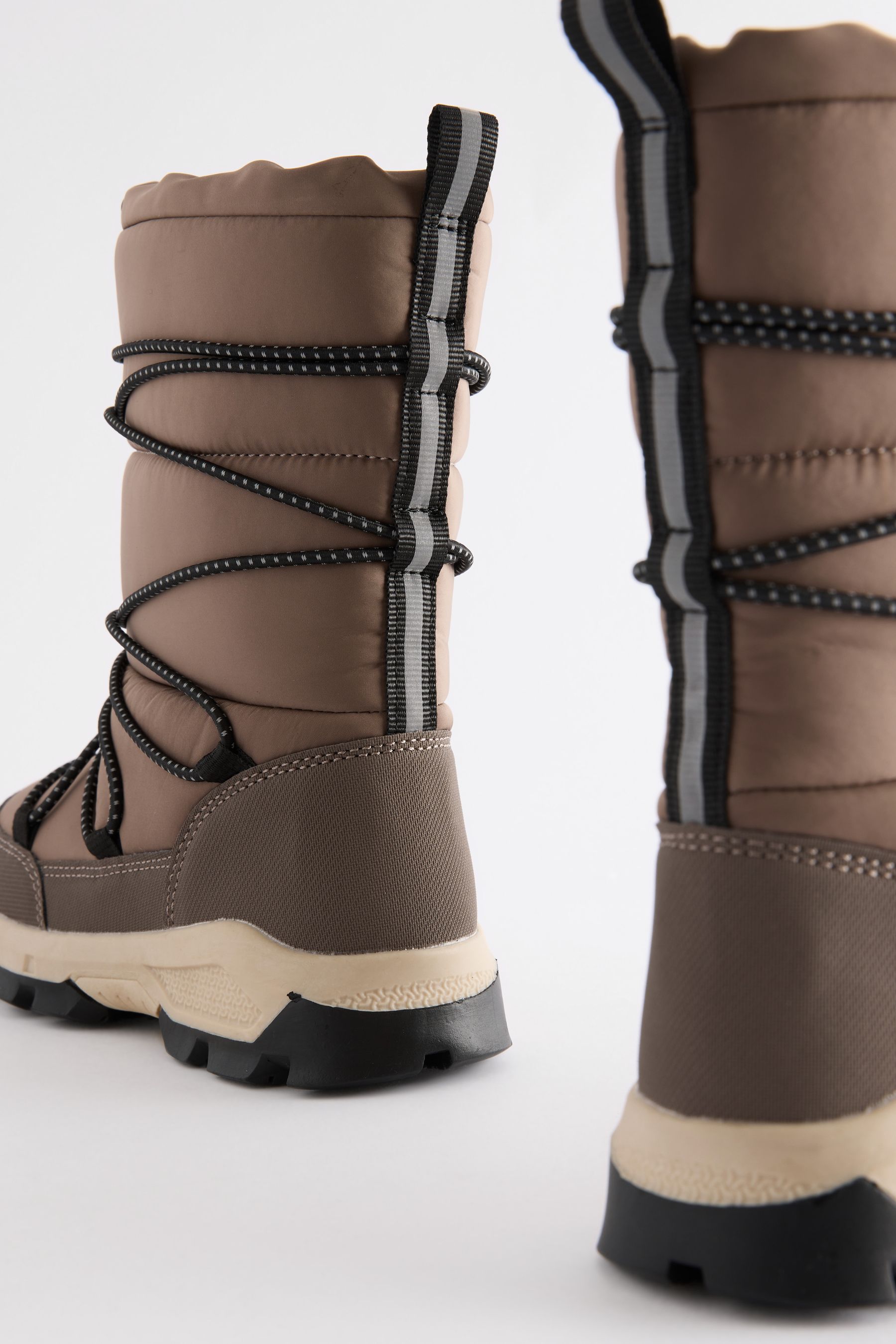 Skechers waterproof quilted bungee winter boots clearance