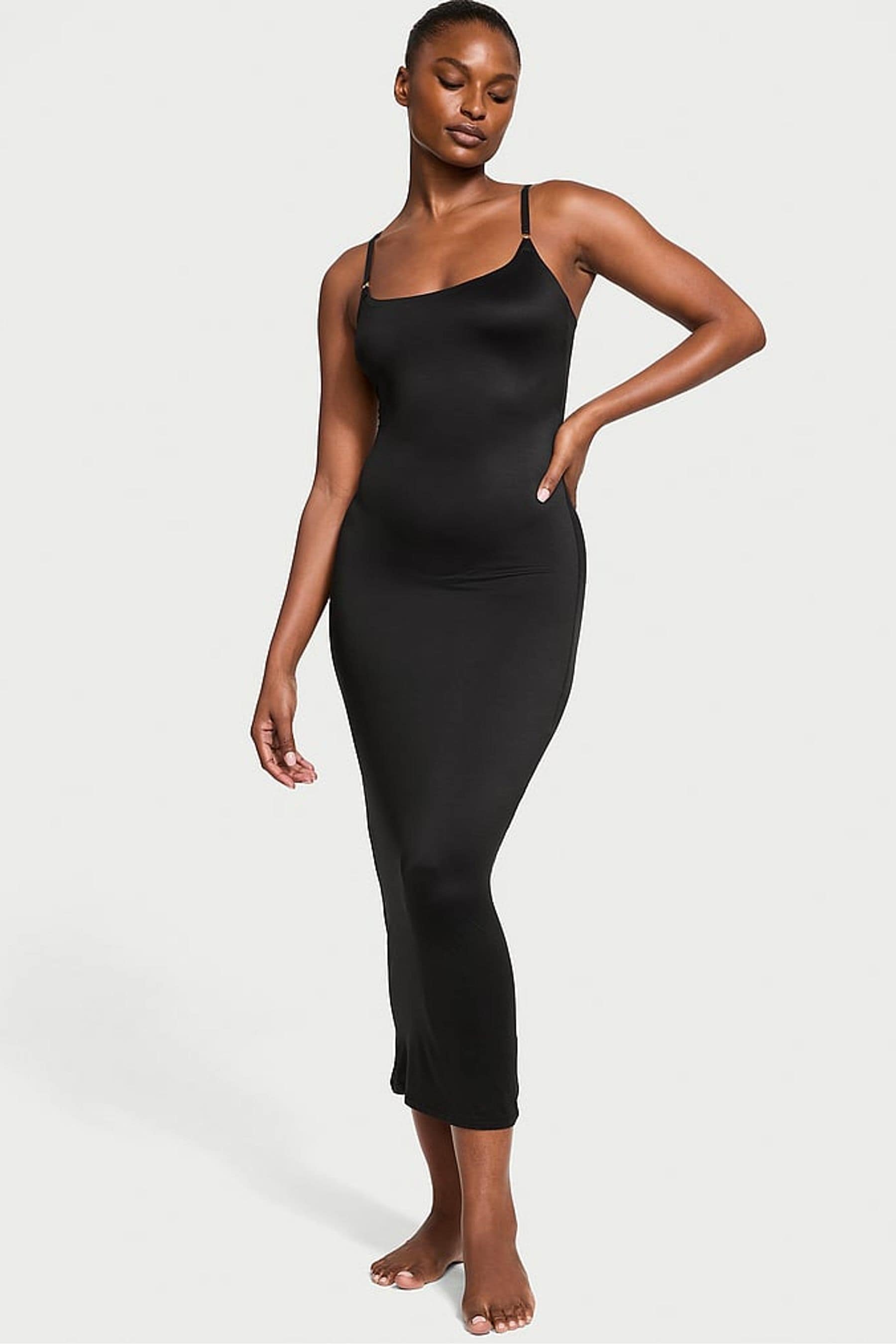 Buy Victoria s Secret Black Maxi FeatherSoft BODYWEAR Slip Dress from the Next UK online shop